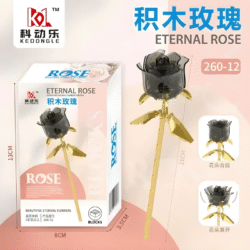Eternal Rose (Crystal Black) Single Stick