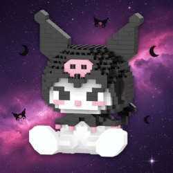 Alternative view of Kuromi Mini Building Blocks